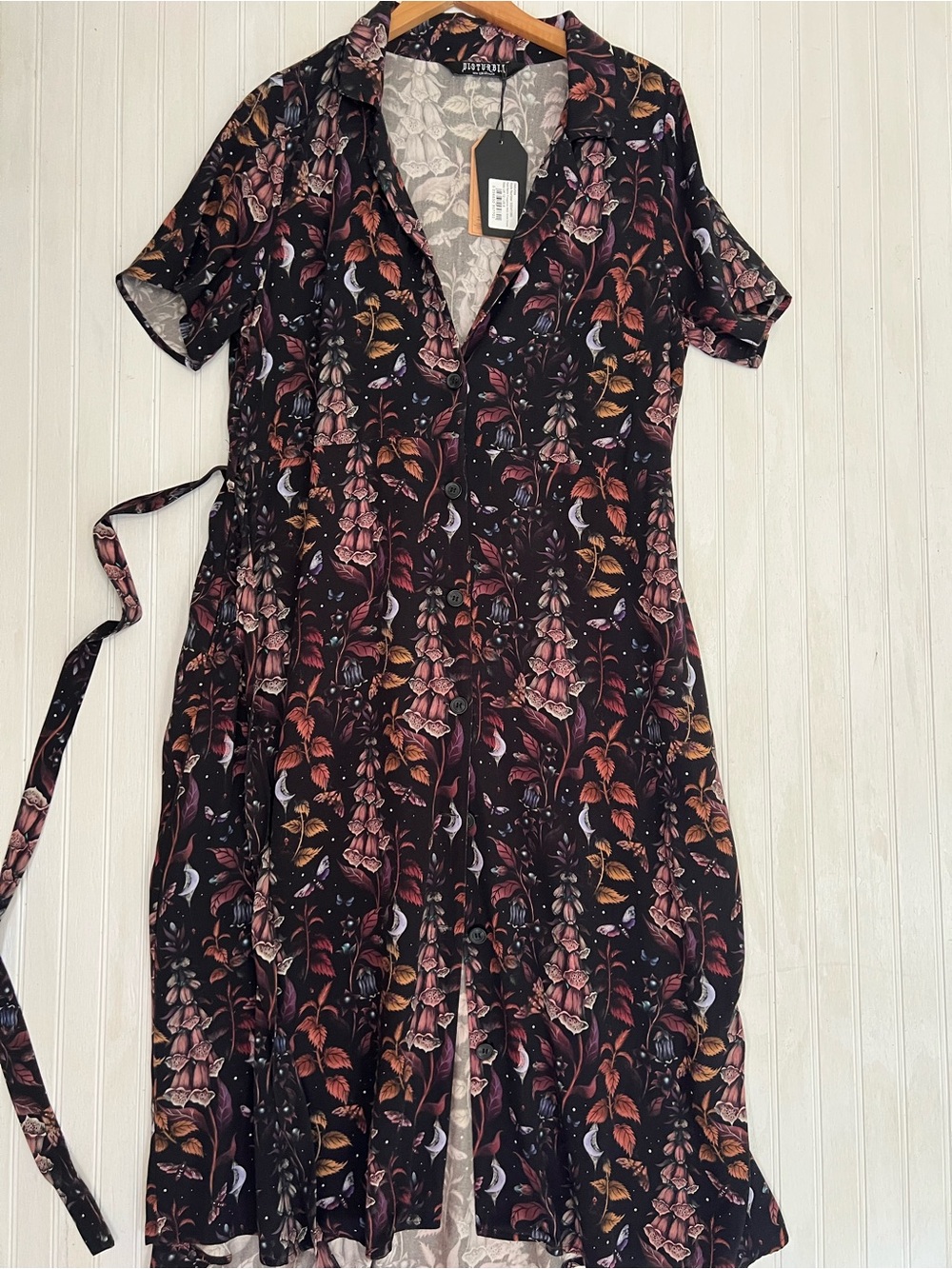 Disturbia Foxglove Midi Shirt Dress - Picture 5 of 7